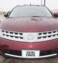 nissan murano 2007 dk  red suv s gasoline 6 cylinders all whee drive automatic 76018