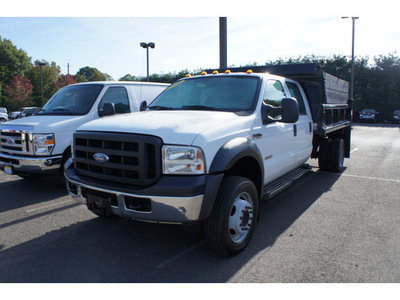 ford f 550 2006 white dump bed diesel automatic 08902