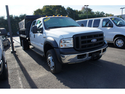 ford f 550 2006 white dump bed diesel automatic 08902