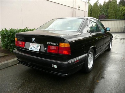 bmw 5 series 1991 black sedan 535i gasoline 6 cylinders rear wheel drive automatic 98012