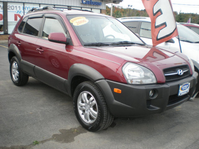 hyundai tucson 2006 maroon suv gasoline 6 cylinders 4 wheel drive automatic 13502