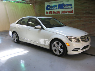 mercedes benz c class 2011 white sedan c300 4matic sport gasoline 6 cylinders all whee drive automatic 44883