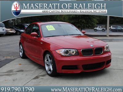 bmw 1 series 2009 red coupe 135i gasoline 6 cylinders rear wheel drive shiftable automatic 27616