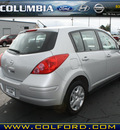 nissan versa 2010 silver hatchback 1 8 s gasoline 4 cylinders front wheel drive automatic 98632