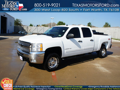 chevrolet silverado 2500hd 2008 white lt1 gasoline 8 cylinders 4 wheel drive automatic 76108