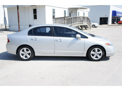 honda civic 2007 silver sedan ex gasoline 4 cylinders front wheel drive automatic with overdrive 77037