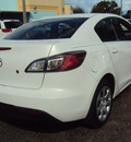 mazda mazda3 2010 white sedan gasoline 4 cylinders front wheel drive automatic 32901