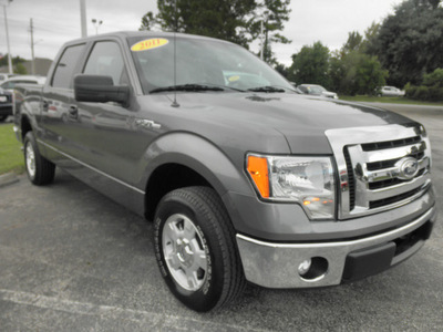 ford f 150 2011 gray xlt flex fuel 8 cylinders 2 wheel drive automatic 34474