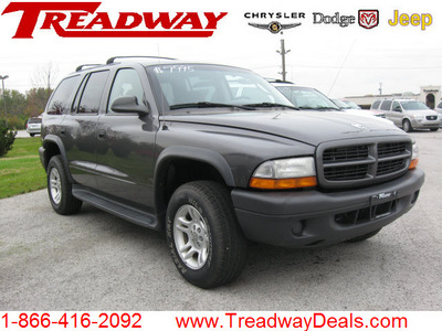 dodge durango 2003 dk  gray suv sxt gasoline 8 cylinders 4 wheel drive automatic with overdrive 45840