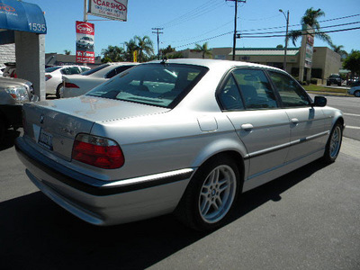 bmw 7 series 2001 silver sedan 740i gasoline 8 cylinders rear wheel drive automatic 92882