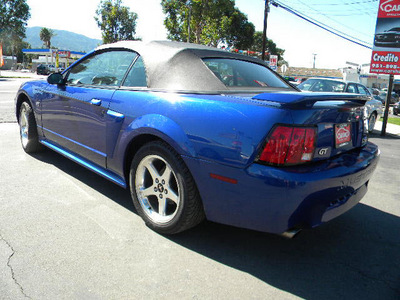 ford mustang 2003 dk  blue gt deluxe gasoline 8 cylinders sohc rear wheel drive 5 speed with overdrive 92882