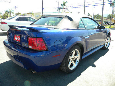 ford mustang 2003 dk  blue gt deluxe gasoline 8 cylinders sohc rear wheel drive 5 speed with overdrive 92882