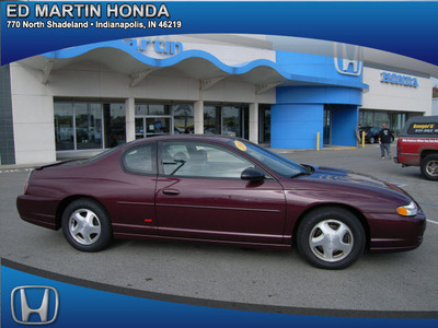 chevrolet monte carlo 2003 red coupe ss gasoline 6 cylinders front wheel drive automatic 46219