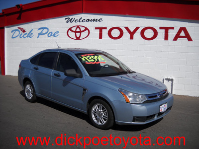 ford focus 2008 blue sedan gasoline 4 cylinders front wheel drive automatic 79925