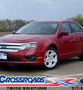 ford fusion 2010 dk  red sedan se gasoline 4 cylinders front wheel drive automatic 62708