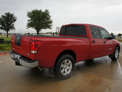 nissan titan 2008 red flex fuel 8 cylinders 2 wheel drive automatic 76018