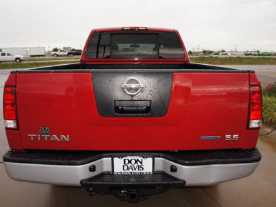 nissan titan 2008 red flex fuel 8 cylinders 2 wheel drive automatic 76018