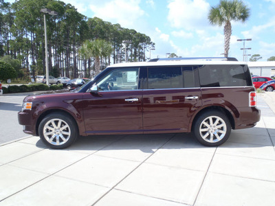 ford flex 2012 dk  red limited gasoline 6 cylinders front wheel drive automatic 32401