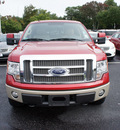 ford f 150 2010 red lariat flex fuel 8 cylinders 4 wheel drive automatic with overdrive 08753