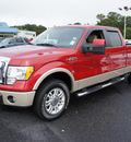 ford f 150 2010 red lariat flex fuel 8 cylinders 4 wheel drive automatic with overdrive 08753