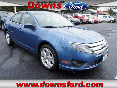 ford fusion 2010 blue sedan se gasoline 4 cylinders front wheel drive automatic with overdrive 08753