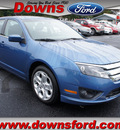 ford fusion 2010 blue sedan se gasoline 4 cylinders front wheel drive automatic with overdrive 08753
