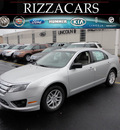 ford fusion 2012 silver sedan s gasoline 4 cylinders front wheel drive automatic with overdrive 60546