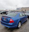 ford fusion 2012 blue sedan sport gasoline 6 cylinders front wheel drive automatic with overdrive 60546