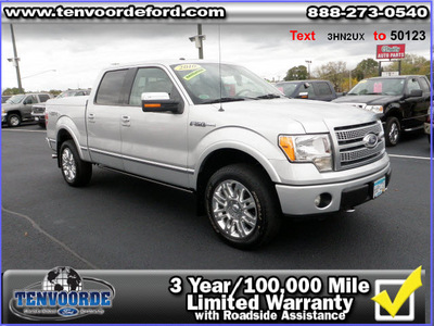 ford f 150 2010 silver pickup truck cc platinum 4x4 flex fuel 8 cylinders 4 wheel drive automatic 56301