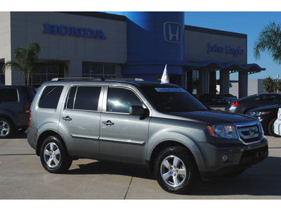 honda pilot 2009 gray suv ex gasoline 6 cylinders front wheel drive automatic with overdrive 77065