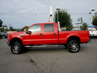 ford f 350 super duty 2008 red lariat 4x4 diesel 8 cylinders 4 wheel drive automatic 98371