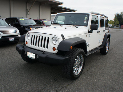 jeep wrangler unlimited 2007 white suv x gasoline 6 cylinders 4 wheel drive automatic with overdrive 98371