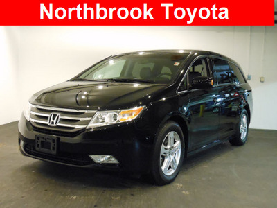 honda odyssey 2011 black van touring gasoline 6 cylinders front wheel drive automatic 60062