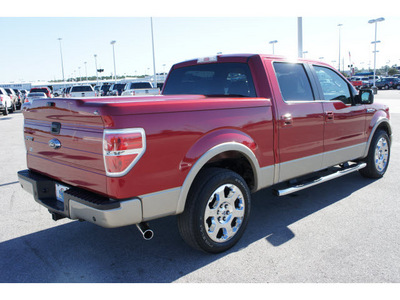 ford f 150 2009 red lariat flex fuel 8 cylinders 2 wheel drive automatic 77388