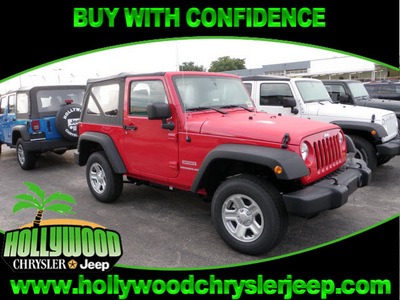 jeep wrangler 2012 red suv sport gasoline 6 cylinders 4 wheel drive automatic 33021