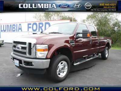 ford f 350 super duty 2010 dk  red xlt gasoline 10 cylinders 4 wheel drive automatic 98632