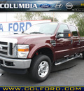ford f 350 super duty 2010 dk  red xlt gasoline 10 cylinders 4 wheel drive automatic 98632