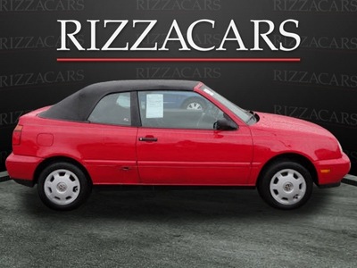 volkswagen cabrio 1999 red gasoline 4 cylinders front wheel drive automatic with overdrive 60546