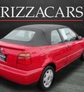 volkswagen cabrio 1999 red gasoline 4 cylinders front wheel drive automatic with overdrive 60546