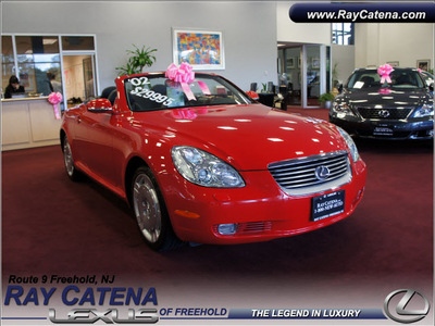 lexus sc 430 2002 red navigation gasoline 8 cylinders rear wheel drive automatic 07755