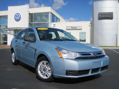 ford focus 2008 lt  blue sedan se gasoline 4 cylinders front wheel drive automatic with overdrive 46410