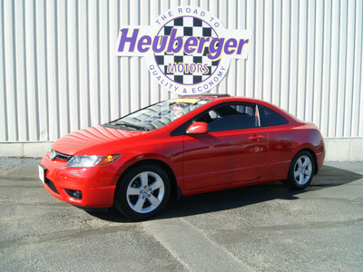 honda civic 2007 red coupe ex gasoline 4 cylinders front wheel drive 5 speed manual 80905