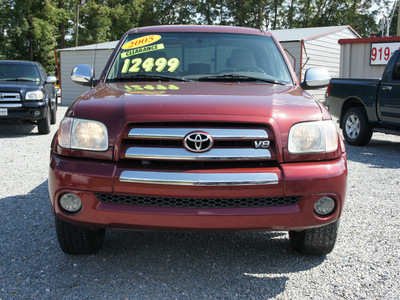 toyota tundra 2005 red pickup truck sr5 gasoline 8 cylinders rear wheel drive 5 speed automatic 27569