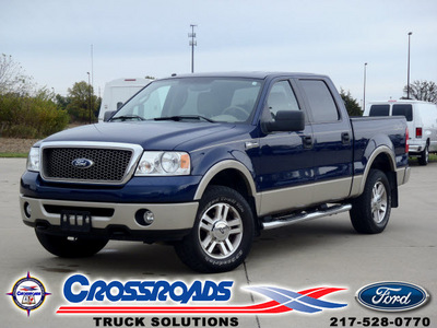 ford f 150 2007 dk  blue lariat flex fuel 8 cylinders 4 wheel drive automatic 62708