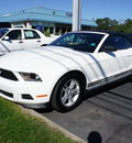 ford mustang 2011 white v6 gasoline 6 cylinders rear wheel drive automatic with overdrive 08753
