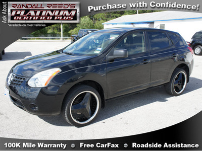 nissan rogue 2008 black suv s gasoline 4 cylinders front wheel drive automatic 77388