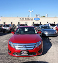 ford fusion 2012 red sedan se gasoline 4 cylinders front wheel drive automatic with overdrive 60546