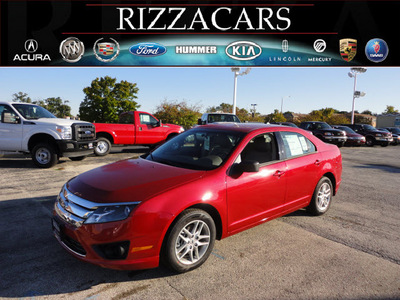 ford fusion 2012 red sedan s gasoline 4 cylinders front wheel drive automatic with overdrive 60546