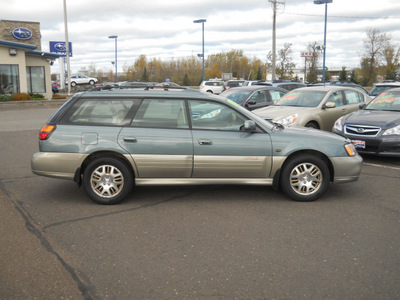 subaru outback 2002 green wagon ll bean gasoline 6 cylinders all whee drive automatic 55811