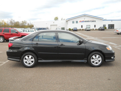 toyota corolla 2005 black sedan s gasoline 4 cylinders front wheel drive automatic with overdrive 55811